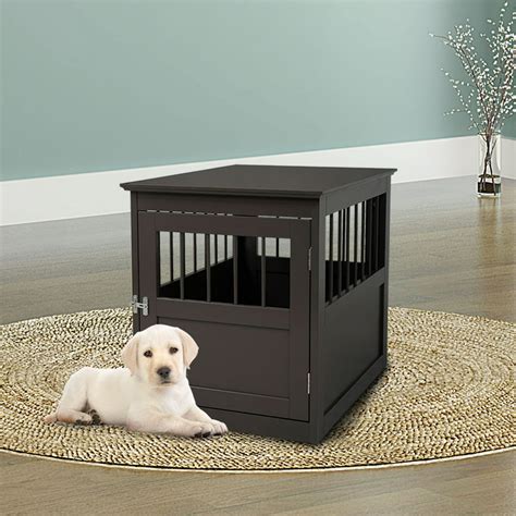 Topcobe Pet Crate For Small Large Dogs Wooden Playpen Kennel Brown