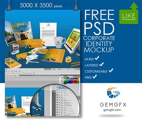 PSD Corporate Identity Mockup Part 3 (FREE DOWNLOAD) on ...