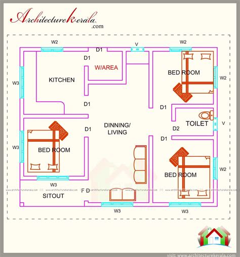House Design Plan 13x95m With 3 Bedrooms Home Design Bedroom House