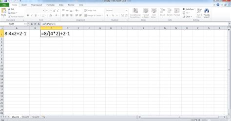 Menggunakan Rumus Operasi Hitung Pada Microsoft Excel