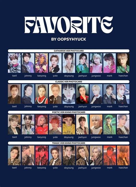 Template Favorite Nct 127 Only Pcs