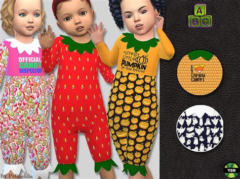 Halloween Toddler Onesie Toddler Halloween Sims 4 Cc Kids Clothing