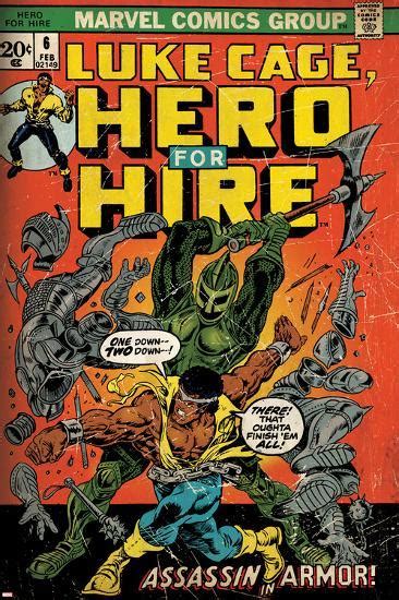 Marvel Comics Retro Luke Cage Hero For Hire Comic Book