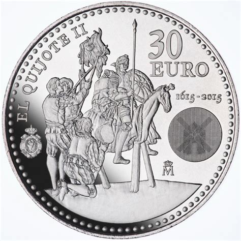 Sin circular, moneda de cartucho. 2015. Moneda 30 euros Quijote