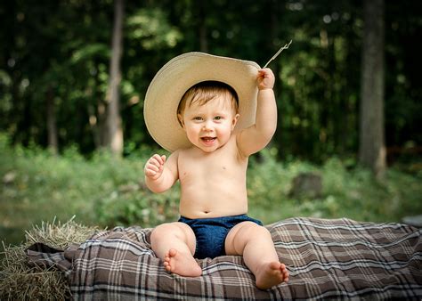 Baby Cowboy In Training One Big Happy Photo