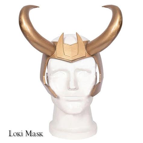Loki And Sylvie Lady Loki Helmet Horns Mask Cosplay Costume Accessorie