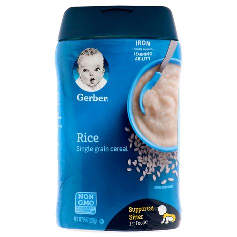 Gerber Baby Cereal Rice Infant Cereal For Under 6 Months 227 Gm