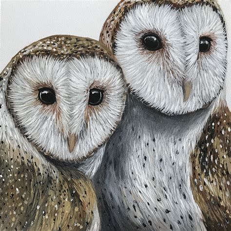 Partners in Crime | Owl painting, Wildlife paintings, Contemporary