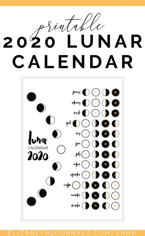 How many months in a chinese calendar year? 2020 Lunar Calendar Bullet Journal Printable | Bullet ...