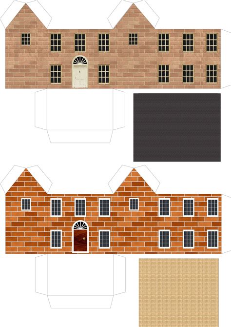 Paper Houses House Template Paper Doll House