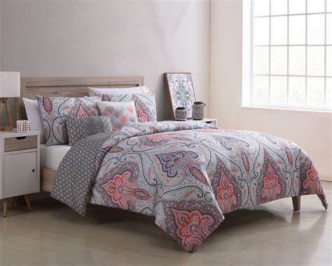 Better Homes And Gardens Modern Damask Woven 5 Piece Comforter Sets Full