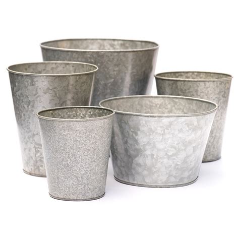 Buy Single Galvanised Pot Delivery By Waitrose Garden