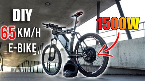 Diy Electric Bike 65kmh Using 1500w E Bike Conversion Kit Youtube