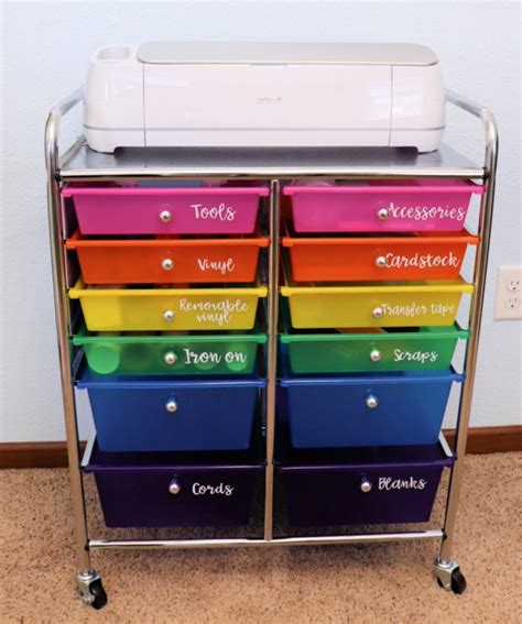 The Best Cricut Storage Cart For Organizing Your Machine And Materials