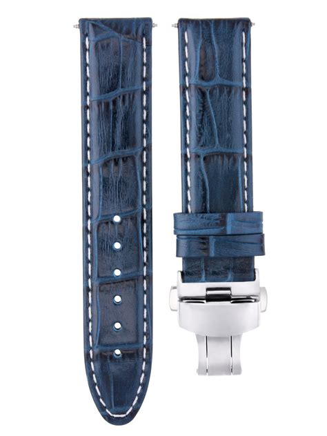 24mm Premium Leather Watch Strap Band For Bulova 96c121 Marine Star