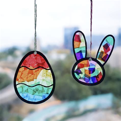 Easter Craft Tutorial How To Make A Colorful Suncatcher Easter