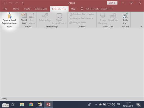 How To Repair Files In Ms Access Using “compact And Repair” Accdb