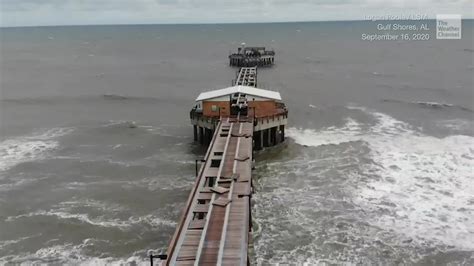 National oceanic and atmospheric administration. Gulf of Mexico's Second-Largest Pier Damaged off Alabama ...