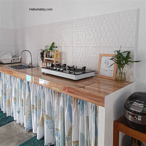 inspirasi dapur sederhana rumah minimalis  hiasan tanaman