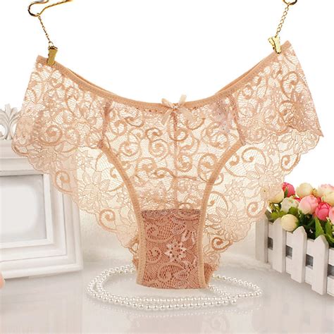 Buy Sexy Women Floral Lace Thongs Panties Briefs Underwear Lingerie At Affordable Prices — Free