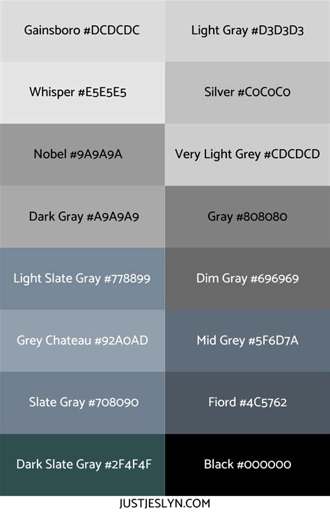 Find The Best Names For Colors For Your Color Palette For Every Color