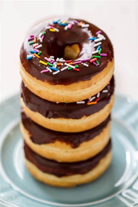 Chocolate Frosted Donuts With Sprinkles Soft And Pillowy Yeasted