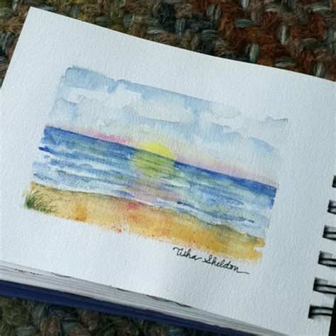 The Ocean Watercolor Tisha Sheldon Art Blog Watercolor Inspiration
