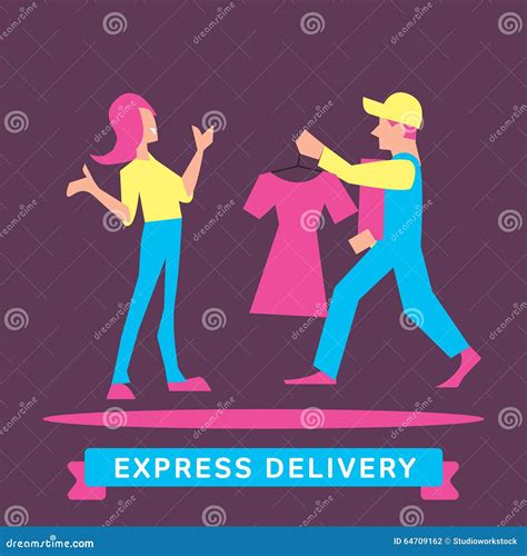 Express Delivery Symbols Vector Illustration Stock Vector