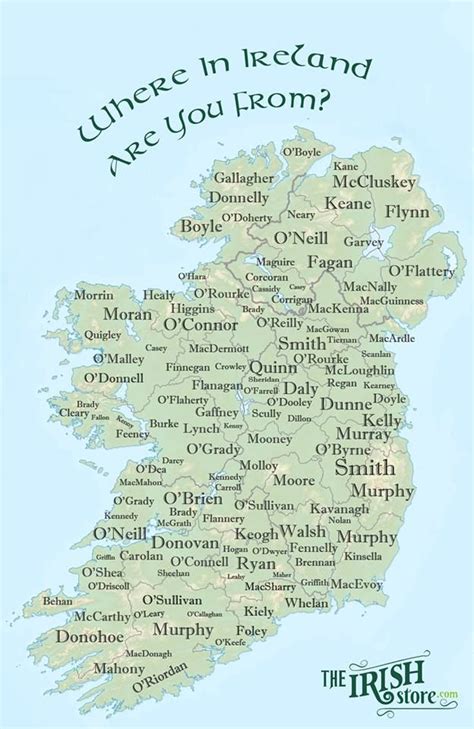 Track Your Irish Surname Where In Ireland Are You From Irish