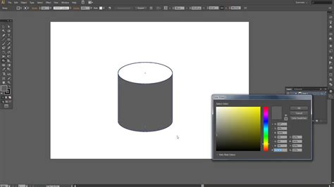 How To Draw A 3d Cylinder In Illustrator Lattearttutorialvideoseasy