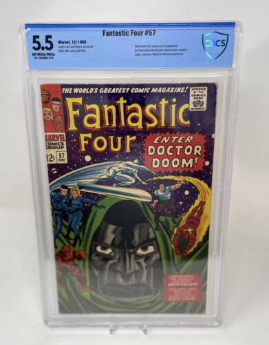 Fantastic Four 57 Cbcs 55 Doctor Doom Silver Surfer App Marvel Comics
