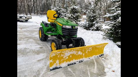 Move Snow In Style Snow Plowing With A 2017 John Deere X739 Tractor