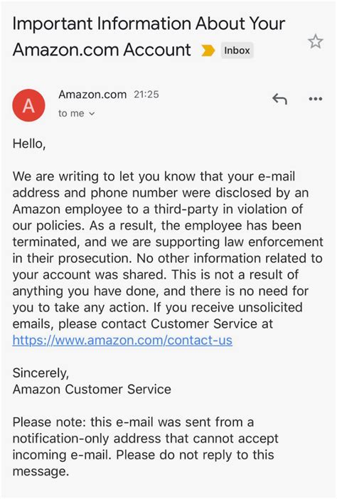 Amazon Fires Employees For Leaking Customer Email Addresses And Phone