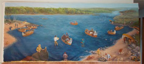 The Mural Anishinabeg And French Voyageurs River Of History Museum