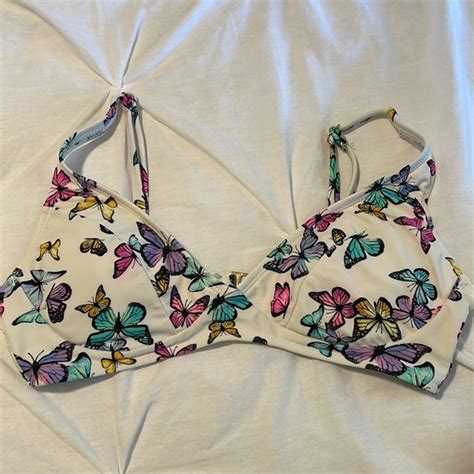 Swim Colorful Butterfly Bathing Suit Top Poshmark