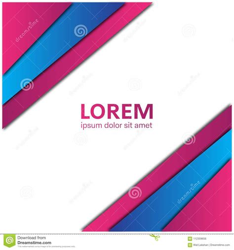 Professional Colorful Color Abstract Geometric Background Vector Stock