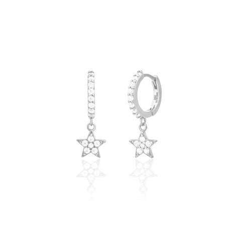 Astrid Star Earrings Silver Dylan Oaks