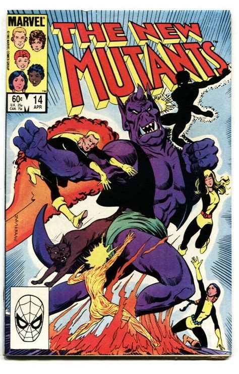 The New Mutants 14 1983 Marvel Comic Book Comic Books Modern Age