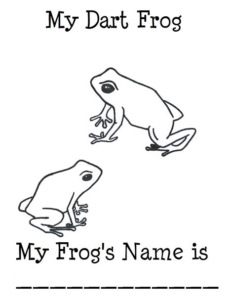 Not sure what poison dart frog you should get? Chuck Does Art: Coloring Sheet: Poison Dart Frog