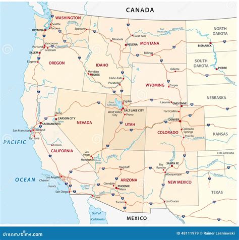 Map Of Western Half Of Us Southwest Usa Map South West Usa Map