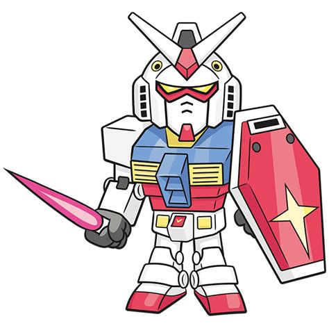 How To Draw A Chibi Sd Gundam Really Easy Drawing Tutorial Images And