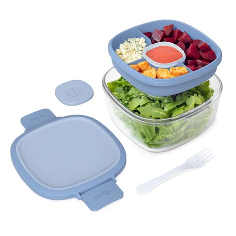 Bentgo® Glass Salad Container Leak Proof Salad Container