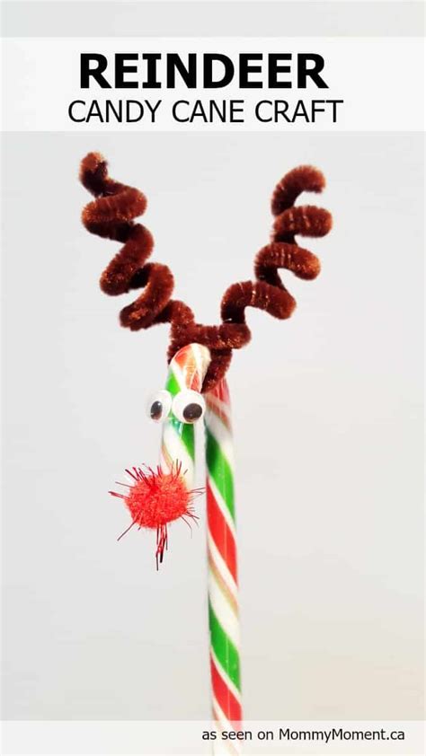 Candy Cane Reindeer Craft Mommy Moment