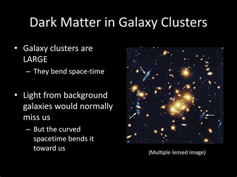 Ppt Dark Matter In Galaxies And Clusters Powerpoint Presentation