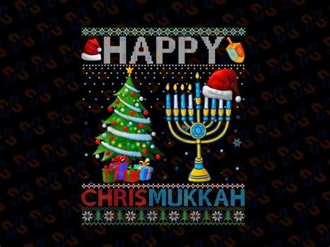Happy Chrismukkah Jewish Christmas Png Hanukkah Chanukah Png Merry