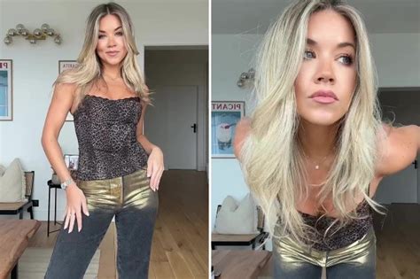 Alan Shearers Glamorous Daughter Hollie Wows In Bold Outfit As She Shows Off Golden Bum On