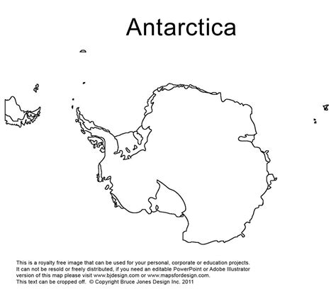 Printable Outline Map Of Antarctica Printable Word Searches