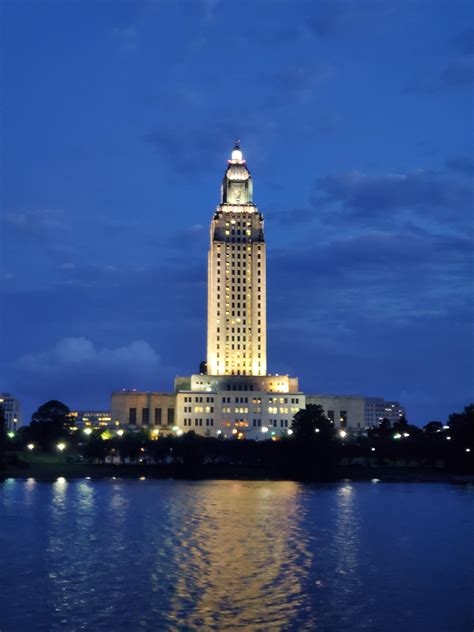 Louisiana State Capitol In The Afternoon Rbatonrouge