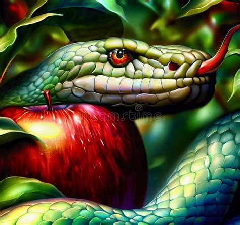 Forbidden Fruit In The Garden Of Eden Stock Illustration Illustration Of Metaphor Name 287754568