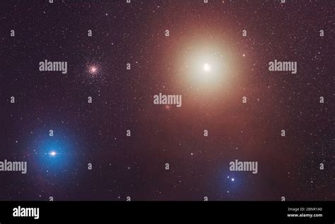 M4 Globular Cluster Ngc 6144 Globular Cluster And Ic 4606 Nebula